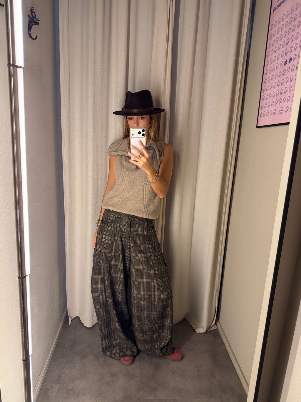 Pantalone Cargo Scozzese