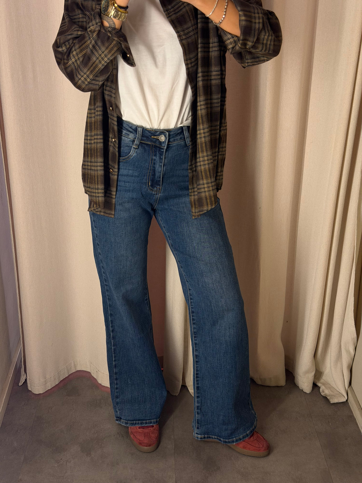 Denim wide leg | LAVAGGIO MEDIO