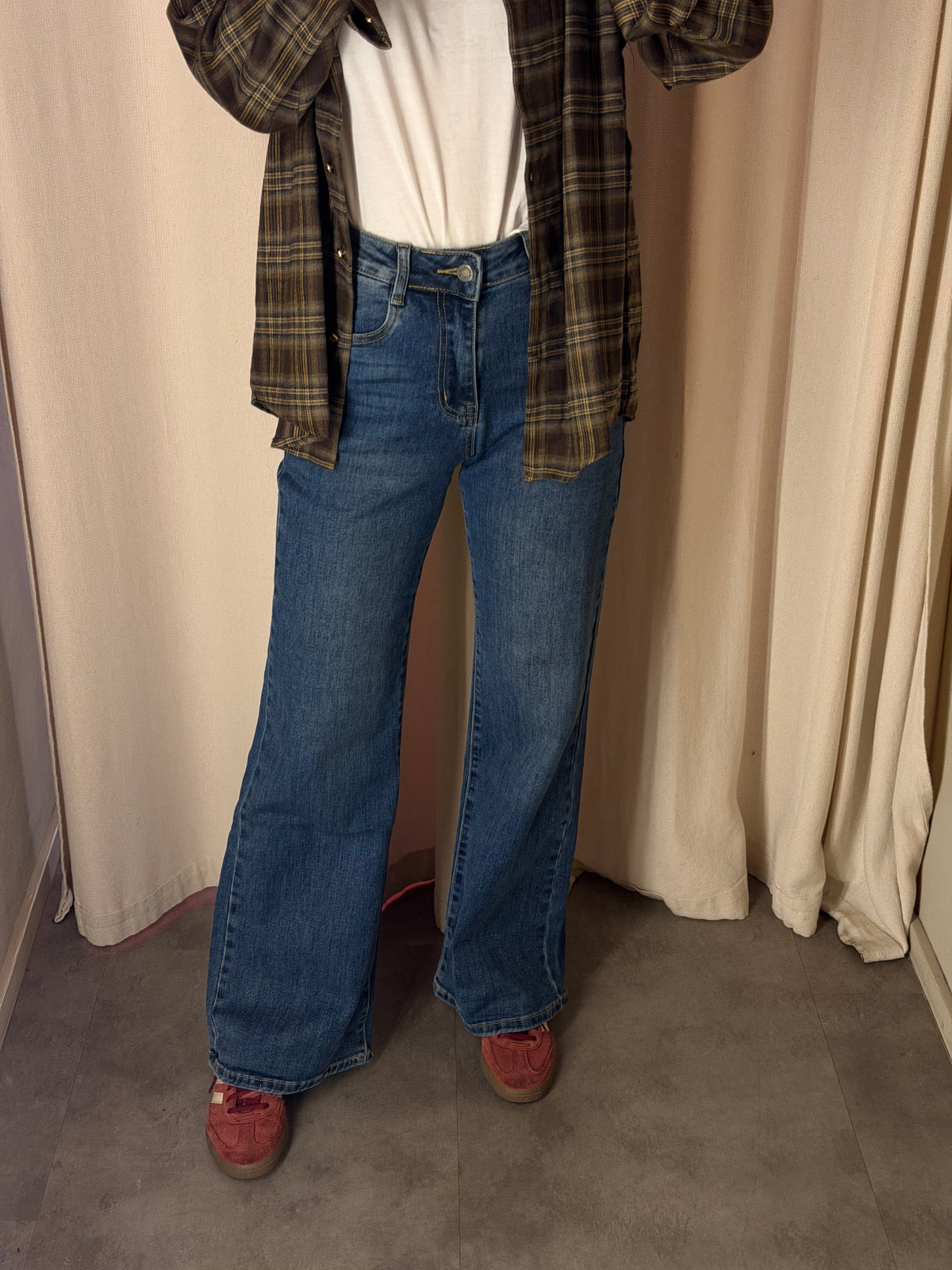 Denim wide leg | LAVAGGIO MEDIO