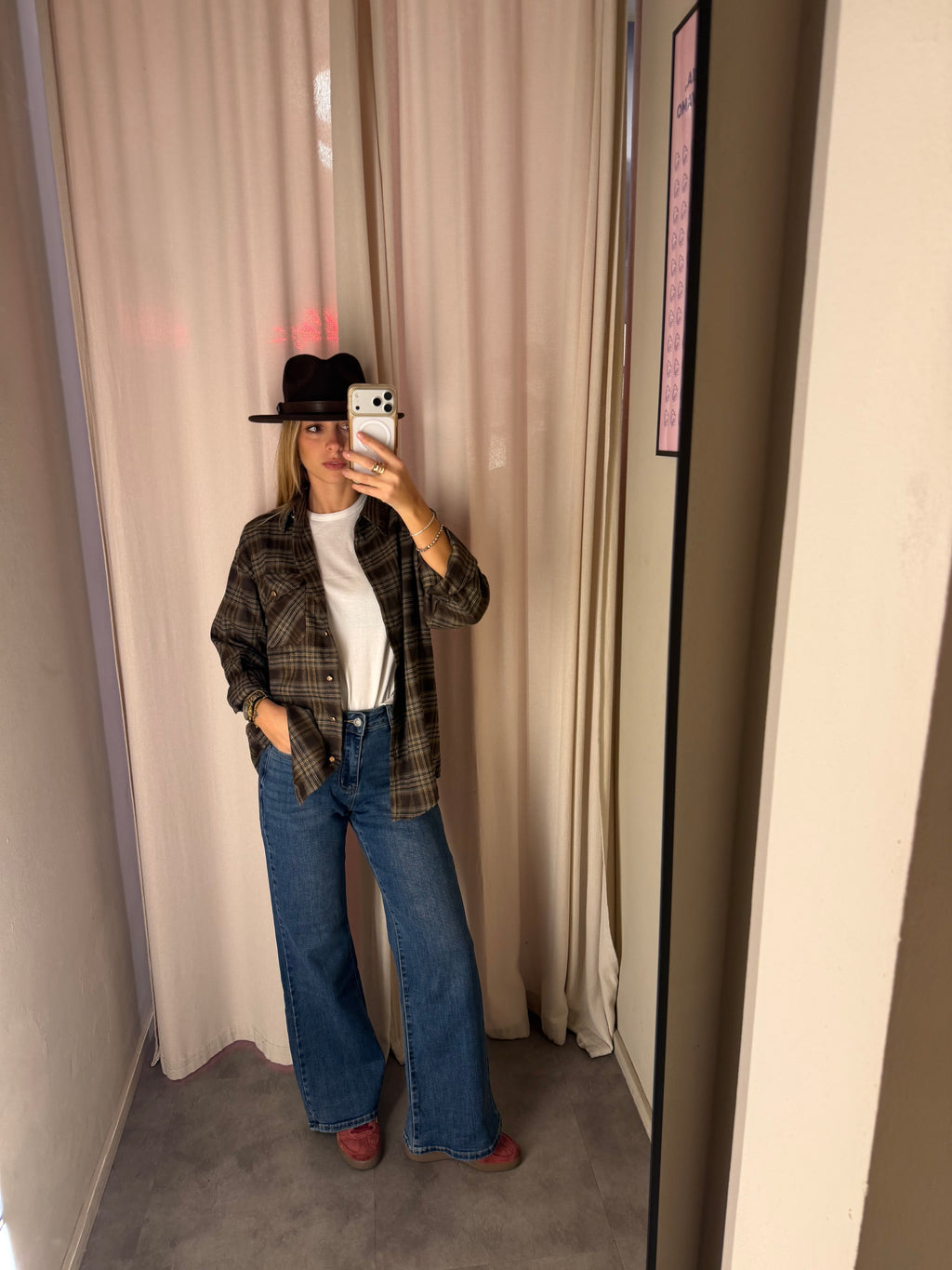 Denim wide leg | LAVAGGIO MEDIO