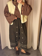 Pantalone Balloon con Ricami