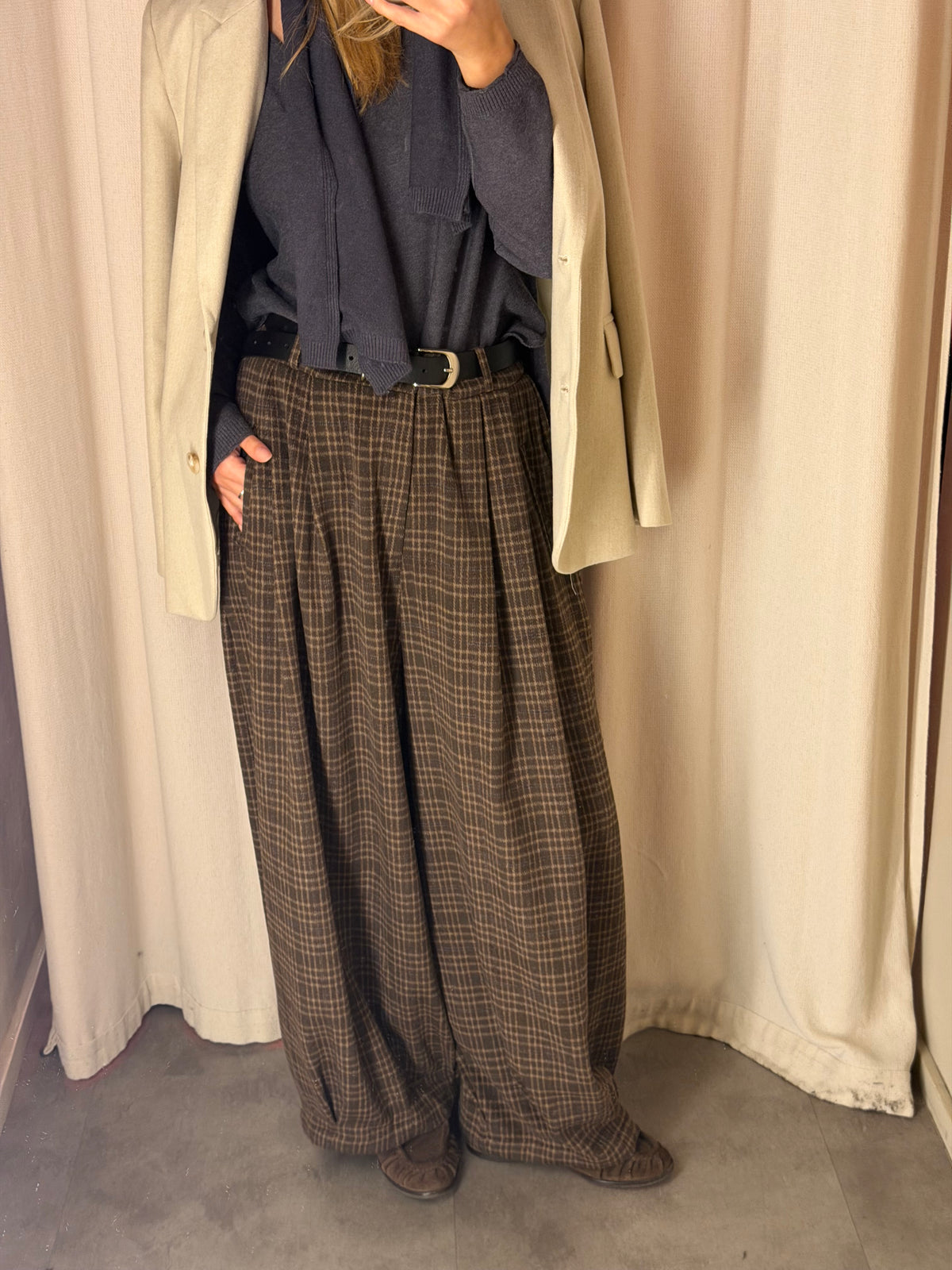 Pantalone Balloon Tartan
