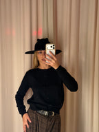 Cardigan con Bottoni | NERO