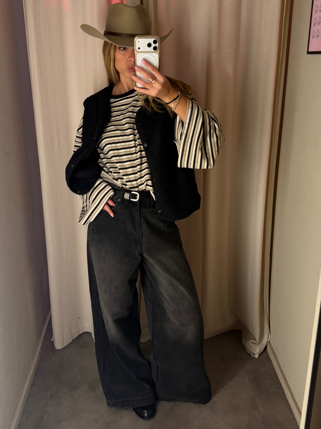 Jeans Wide Leg Black