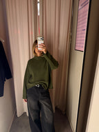 Maglia taglio a vivo | VERDE