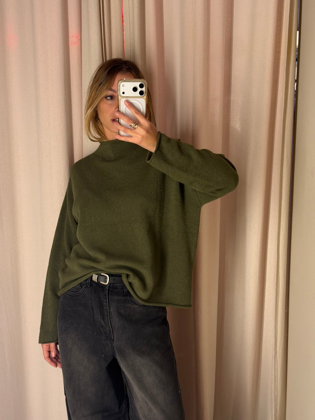Maglia taglio a vivo | VERDE
