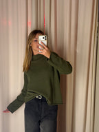 Maglia taglio a vivo | VERDE
