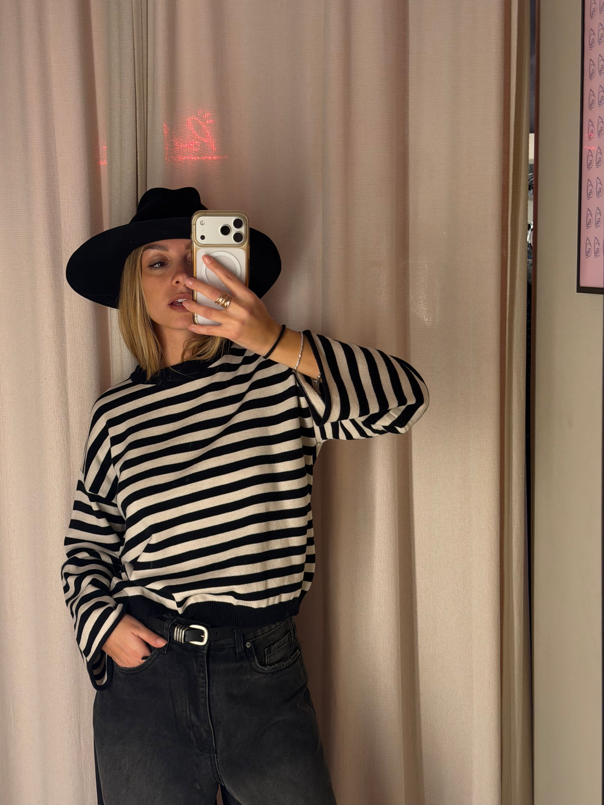 T-shirt a righe | NERO & CACHÀ